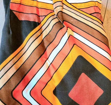 Vintage MOD 70's Geometric Curtain - Yatva