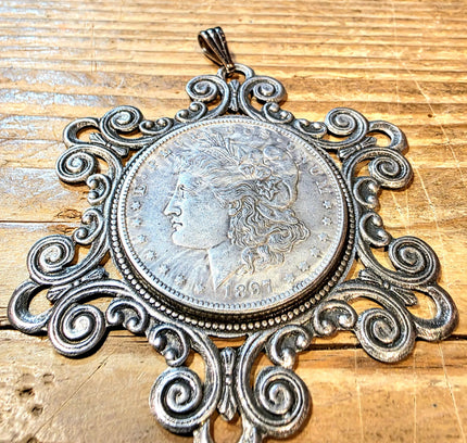 Vintage Morgan Silver Dollar Pendant - Yatva