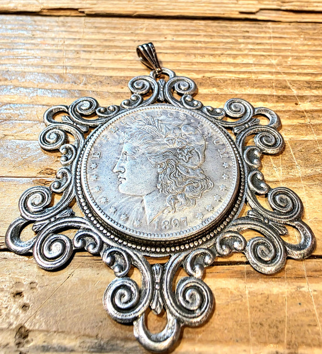 Vintage Morgan Silver Dollar Pendant - Yatva