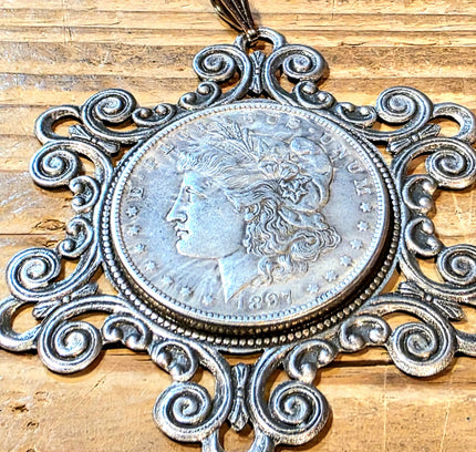 Vintage Morgan Silver Dollar Pendant - Yatva