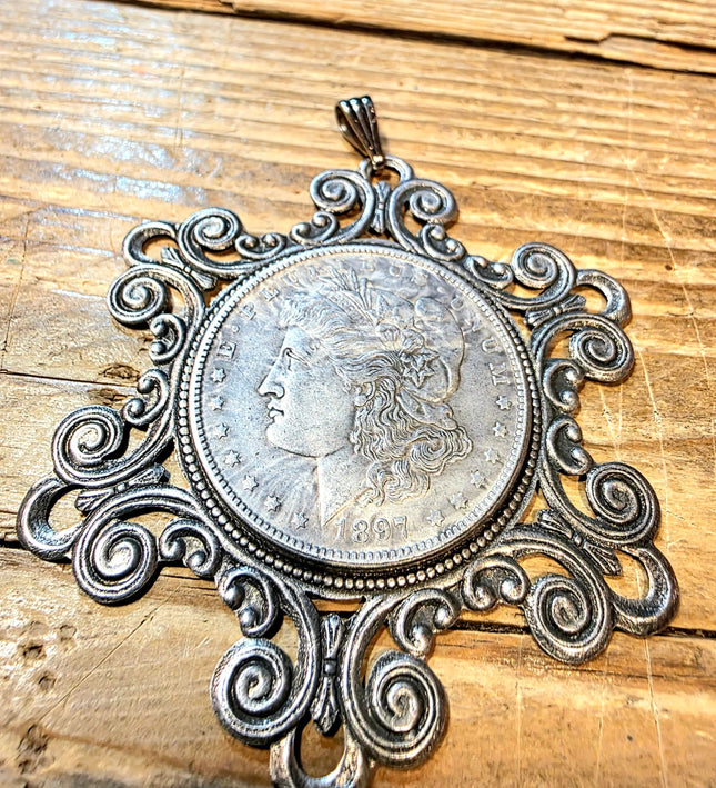 Vintage Morgan Silver Dollar Pendant - Yatva