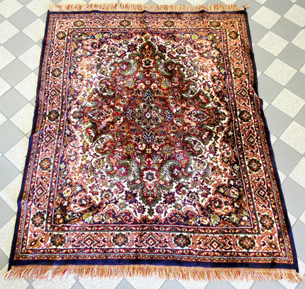Vintage Museum Shelly Transitional Rust Medallion Area Rug – 135cm x 175cm - Yatva