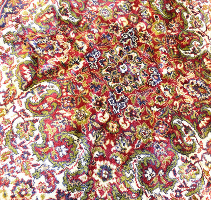 Vintage Museum Shelly Transitional Rust Medallion Area Rug – 135cm x 175cm - Yatva