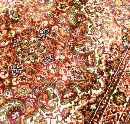 Vintage Museum Shelly Transitional Rust Medallion Area Rug – 135cm x 175cm - Yatva