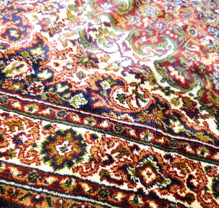 Vintage Museum Shelly Transitional Rust Medallion Area Rug – 135cm x 175cm - Yatva