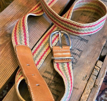 Vintage New Man Striped Belt - Yatva