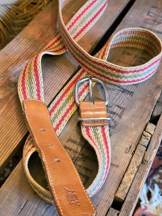Vintage New Man Striped Belt - Yatva
