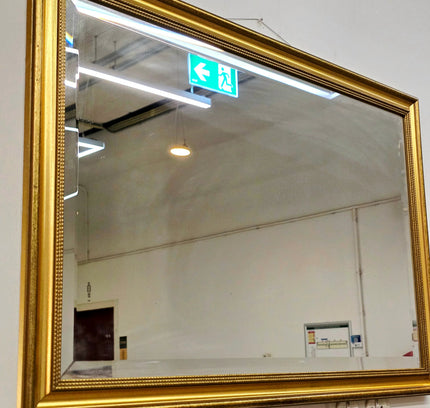 Vintage Ornate Gold Wall Mirror – Neoclassical Style - Yatva