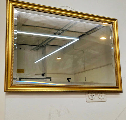 Vintage Ornate Gold Wall Mirror – Neoclassical Style - Yatva
