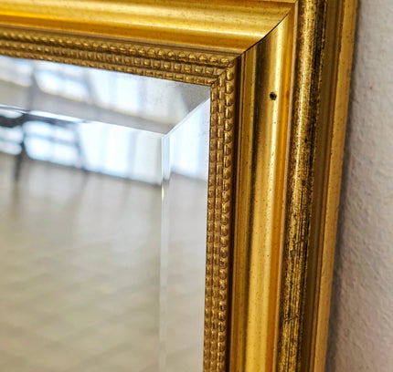Vintage Ornate Gold Wall Mirror – Neoclassical Style - Yatva