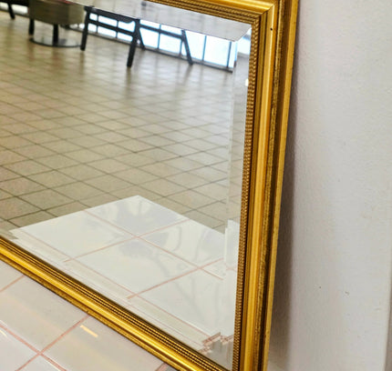 Vintage Ornate Gold Wall Mirror – Neoclassical Style - Yatva