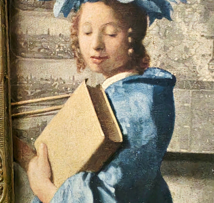 Vintage Ornate Miniature Framed Art Vermeer The Art of Painting - Yatva