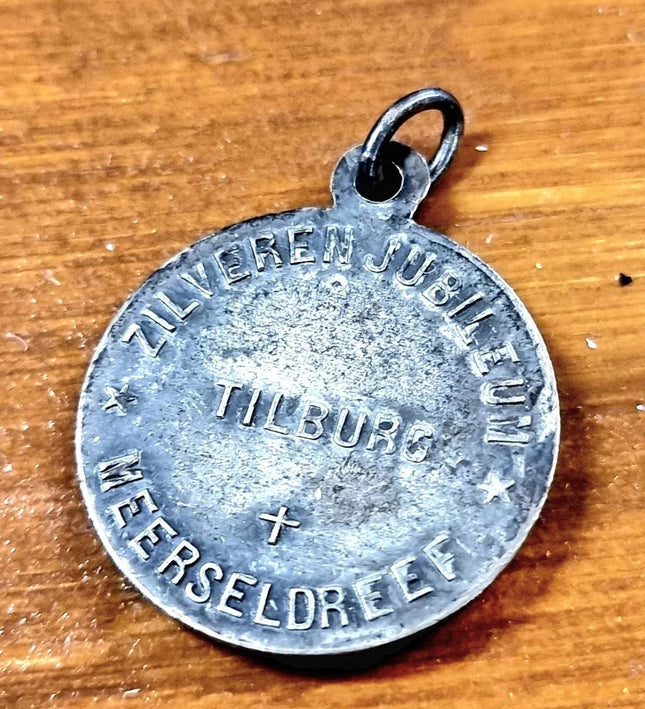 Vintage our lady of Notre dame of Lourdes Medal Pendant - Yatva