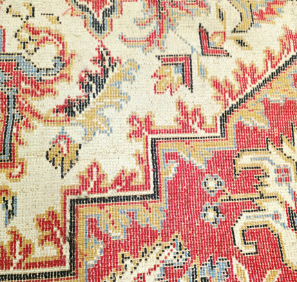 Vintage Persian-Style Red Medallion Area Rug (200x280 cm) - Yatva