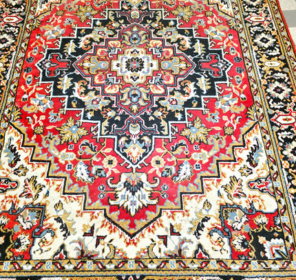 Vintage Persian-Style Red Medallion Area Rug (200x280 cm) - Yatva