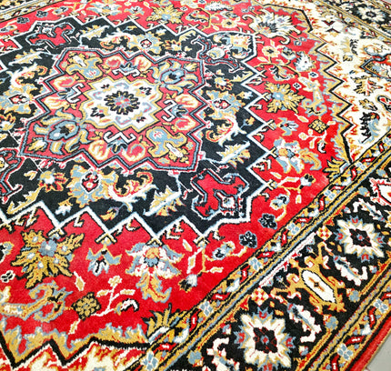 Vintage Persian-Style Red Medallion Area Rug (200x280 cm) - Yatva
