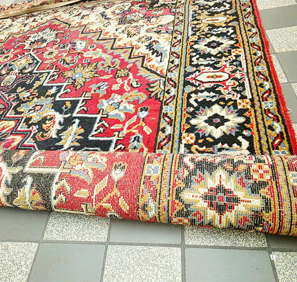 Vintage Persian-Style Red Medallion Area Rug (200x280 cm) - Yatva