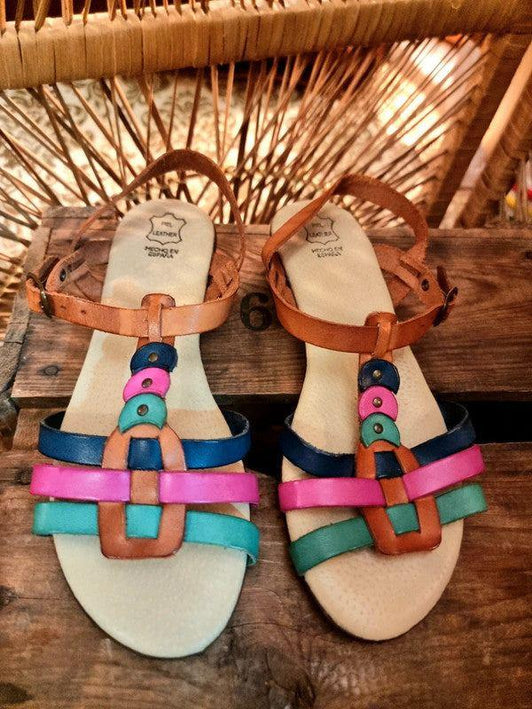 Vintage Piel Leather Sandals - Yatva