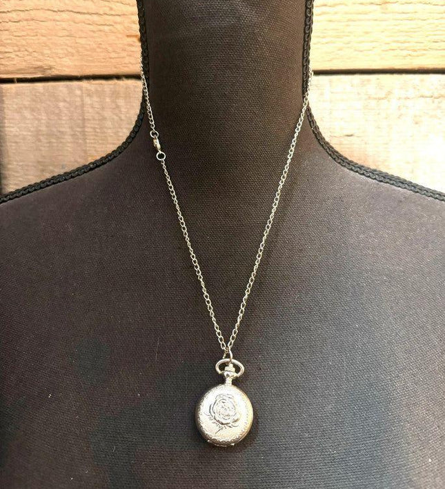 Vintage Pocket Watch Necklace - Yatva