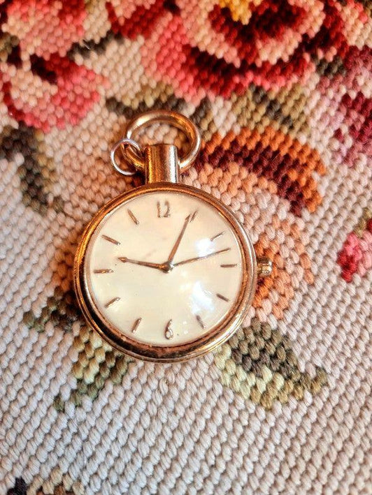 Vintage Pocket Watch Pendant - Yatva