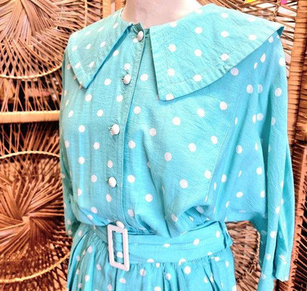 Vintage Polka Dots Dress - Yatva