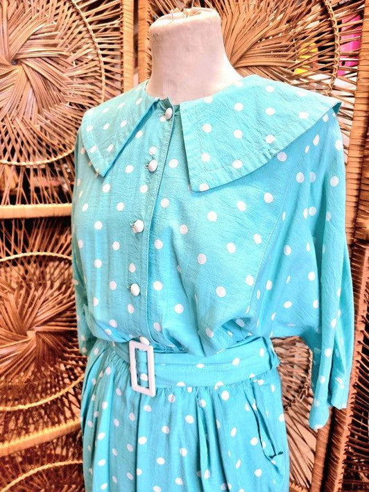 Vintage Polka Dots Dress - Yatva