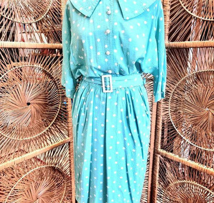 Vintage Polka Dots Dress - Yatva