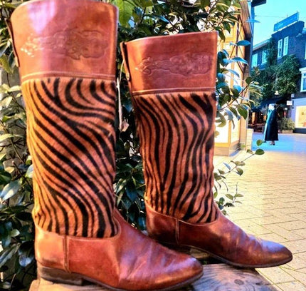 Vintage Pollini Leather Pull up Boots - Yatva