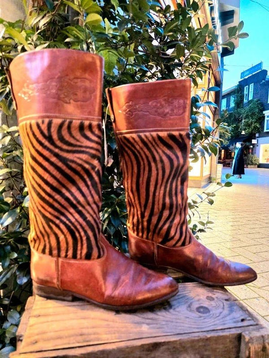 Vintage Pollini Leather Pull up Boots - Yatva