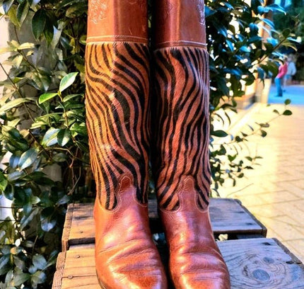 Vintage Pollini Leather Pull up Boots - Yatva