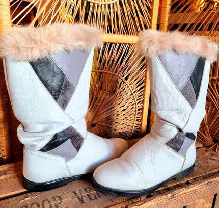 Vintage PURE LANA Shearling 80's Boots - Yatva