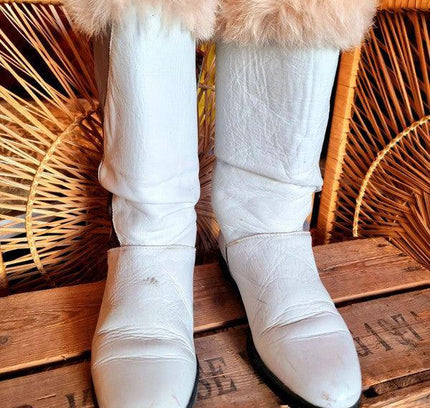 Vintage PURE LANA Shearling 80's Boots - Yatva