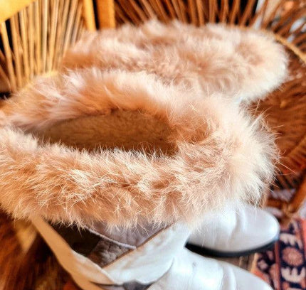 Vintage PURE LANA Shearling 80's Boots - Yatva