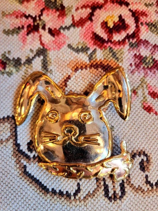 Vintage Rabbit Brooch - Yatva