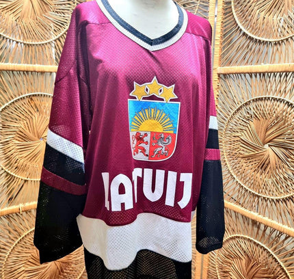 Vintage RAE Sport Latvija Latvia Hockey Jersey - Yatva