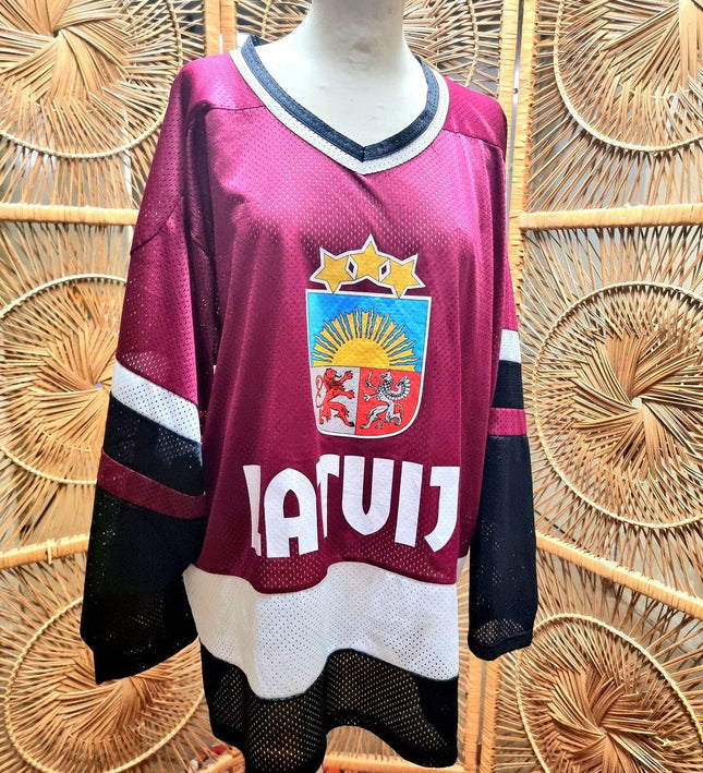 Vintage RAE Sport Latvija Latvia Hockey Jersey - Yatva