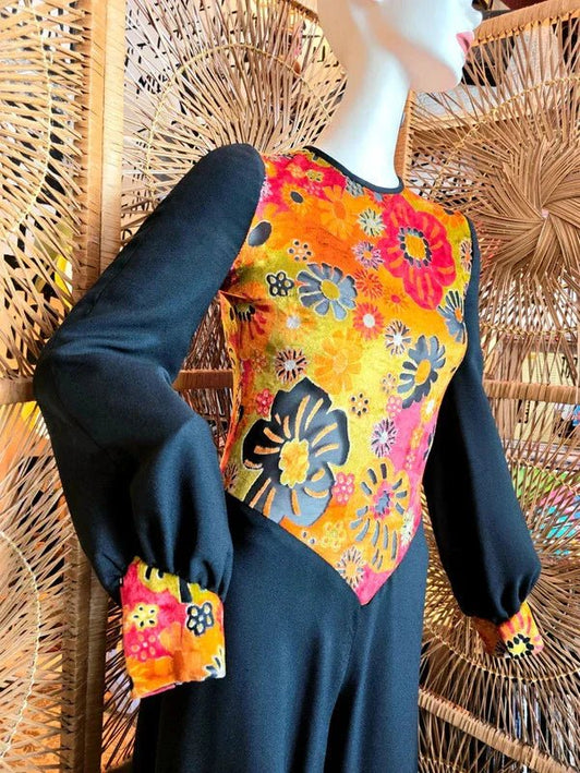 Vintage RARE 60s/ 70s Palazzo Jumpsuit Glam - Yatva