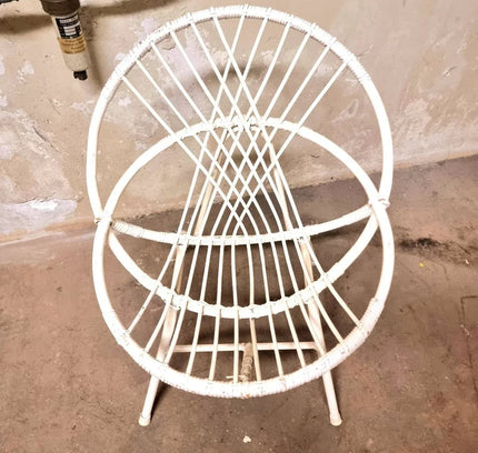 Vintage Rattan Bamboo Arm Chair - Yatva