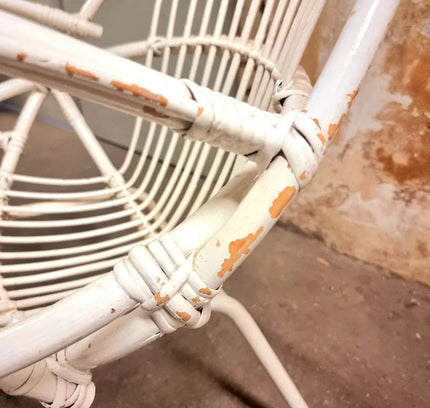 Vintage Rattan Bamboo Arm Chair - Yatva