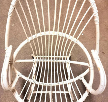 Vintage Rattan Bamboo Arm Chair - Yatva