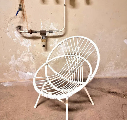 Vintage Rattan Bamboo Arm Chair - Yatva