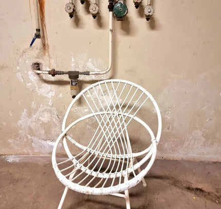 Vintage Rattan Bamboo Arm Chair - Yatva