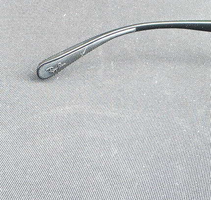 Vintage Ray-Ban RB 3243 Shield Sunglasses - Y2K Silver & Black Wraparound Visor - Yatva