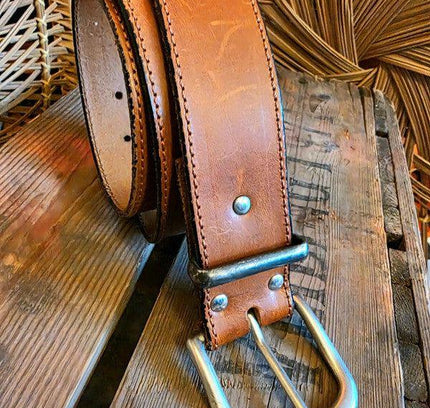 Vintage Real Leather Belt - Yatva