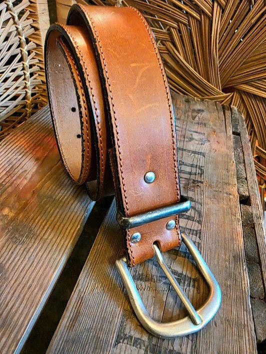 Vintage Real Leather Belt - Yatva