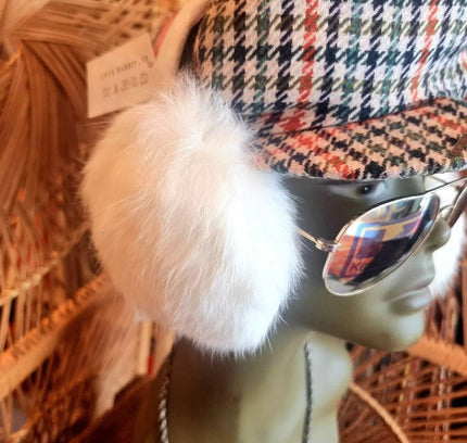 Vintage Real Rabbit fur Earmuffs - Yatva