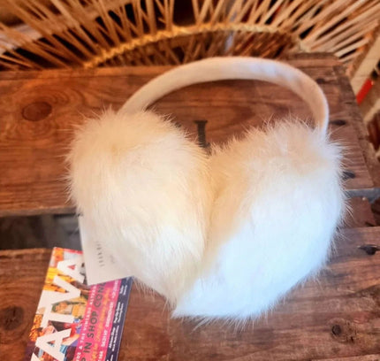Vintage Real Rabbit fur Earmuffs - Yatva