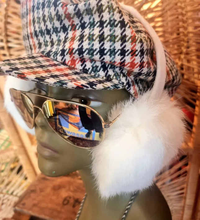 Vintage Real Rabbit fur Earmuffs - Yatva
