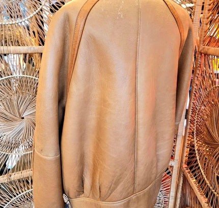 Vintage Real Shearling Sheepskin Coat Jacket - Yatva