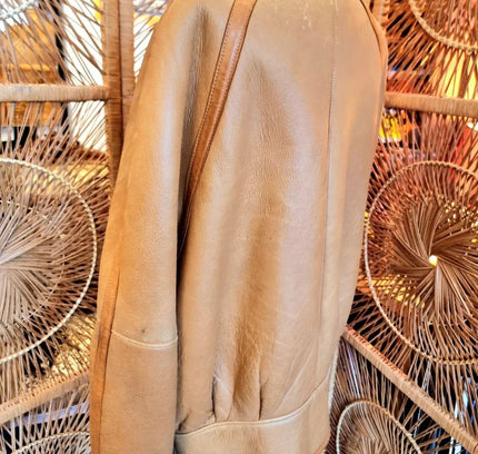 Vintage Real Shearling Sheepskin Coat Jacket - Yatva